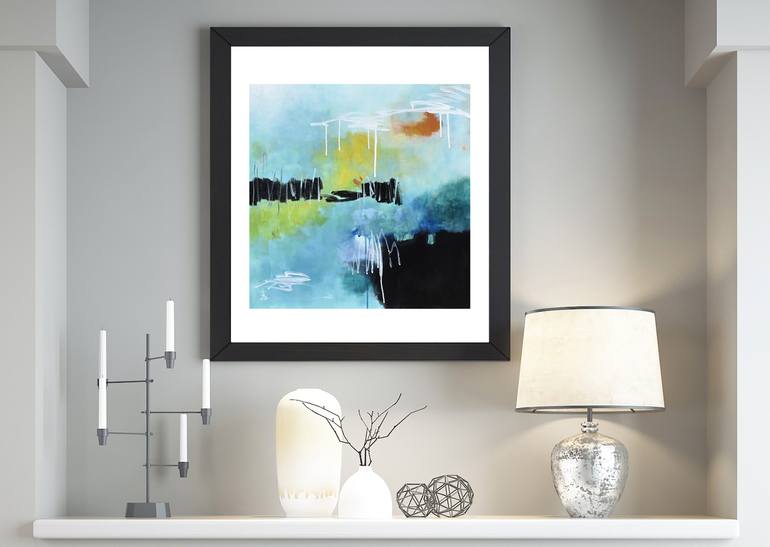 Original Abstract Expressionism Abstract Painting by Misako Chida