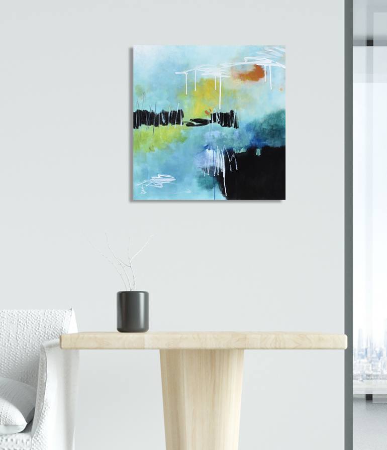 Original Abstract Expressionism Abstract Painting by Misako Chida