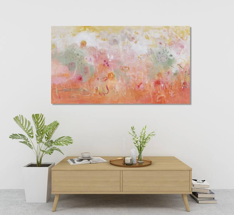 Original Abstract Expressionism Abstract Painting by Misako Chida