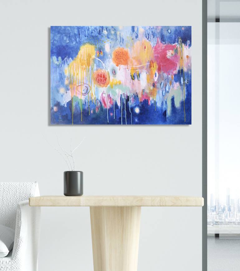 Original Abstract Painting by Misako Chida