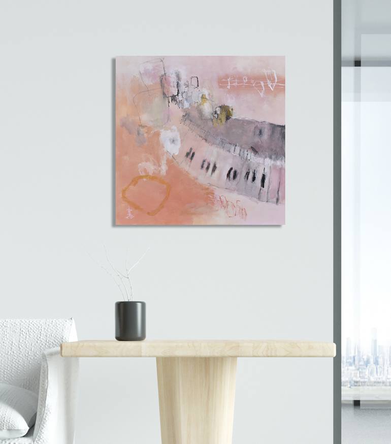 Original Abstract Expressionism Abstract Painting by Misako Chida