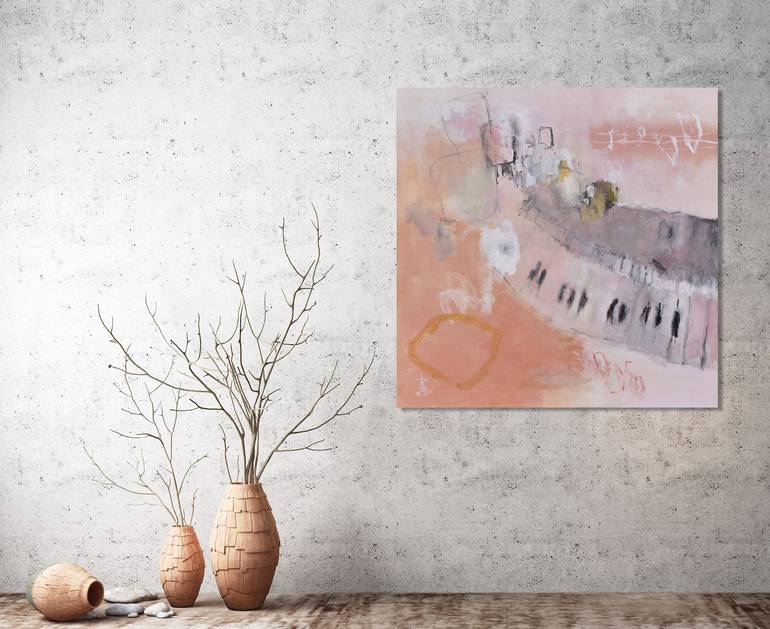 Original Abstract Expressionism Abstract Painting by Misako Chida