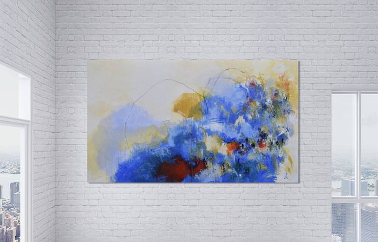Original Abstract Expressionism Abstract Painting by Misako Chida
