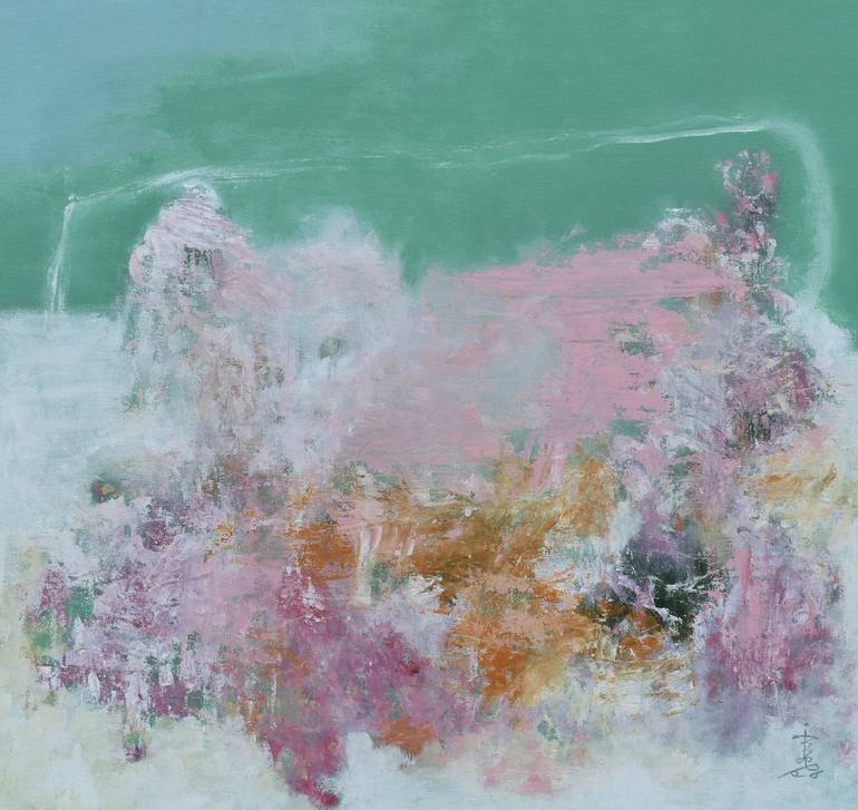 Original Abstract Expressionism Abstract Paintings by Misako Chida
