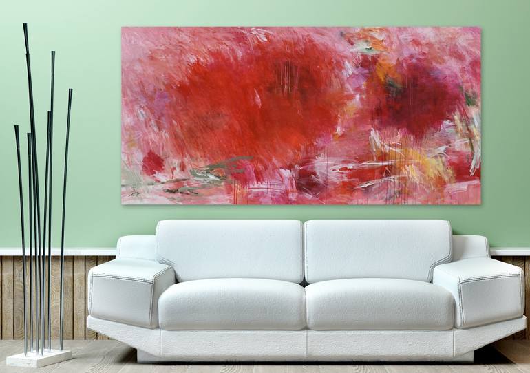 Original Abstract Expressionism Abstract Painting by Misako Chida