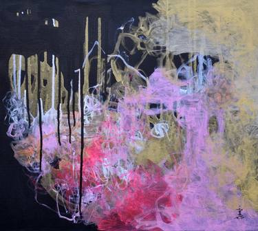 Original Abstract Expressionism Abstract Paintings by Misako Chida