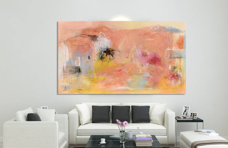 Original Abstract Expressionism Abstract Painting by Misako Chida