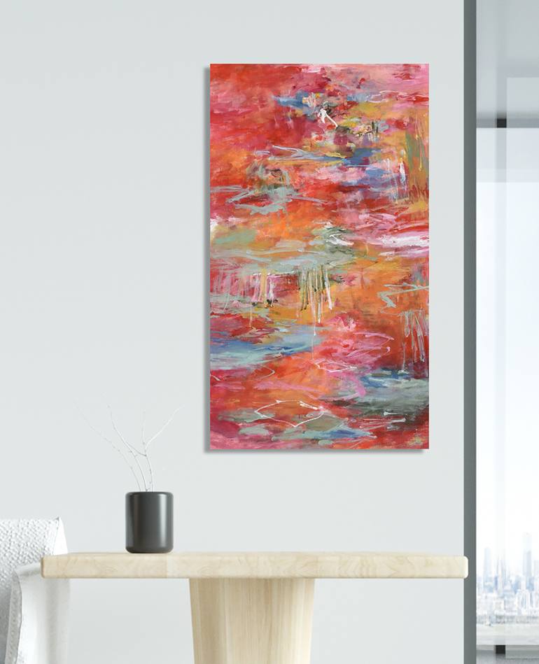 Original Abstract Expressionism Abstract Painting by Misako Chida