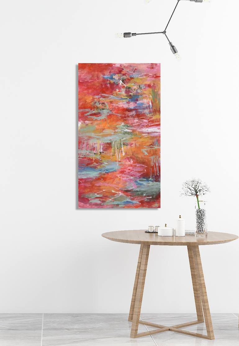 Original Abstract Expressionism Abstract Painting by Misako Chida