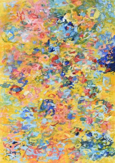 Original Abstract Expressionism Abstract Paintings by Misako Chida