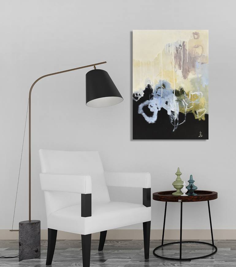 Original Abstract Expressionism Abstract Painting by Misako Chida