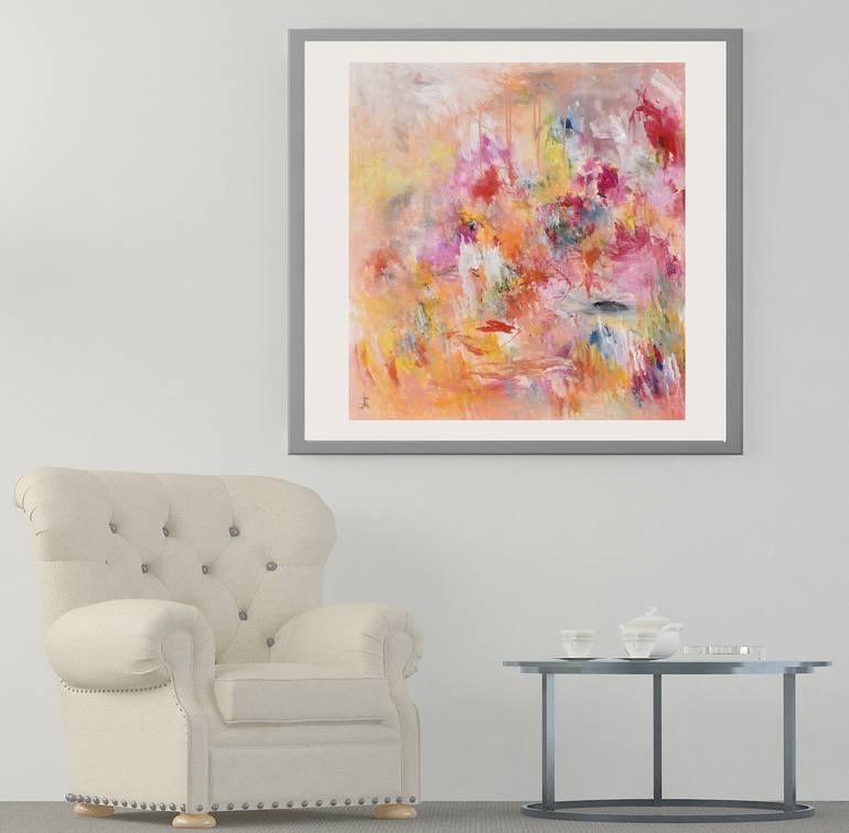 Original Abstract Expressionism Abstract Painting by Misako Chida