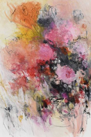 Original Abstract Expressionism Abstract Paintings by Misako Chida