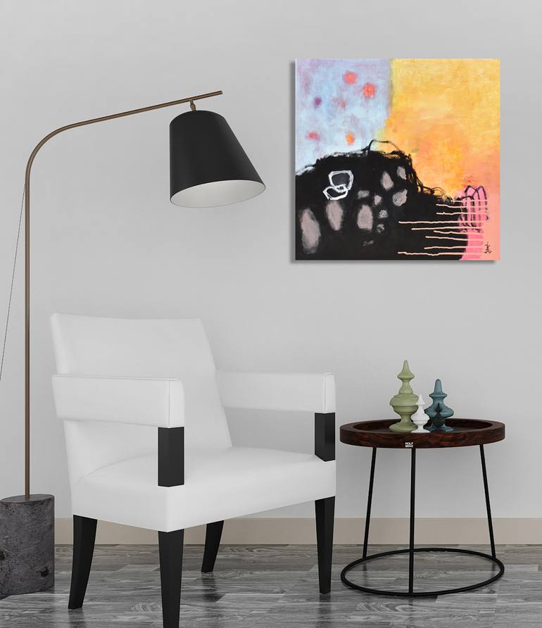 Original Abstract Expressionism Abstract Painting by Misako Chida