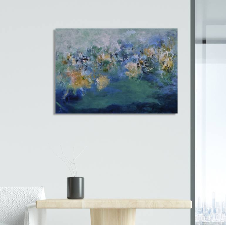 Original Abstract Expressionism Abstract Painting by Misako Chida