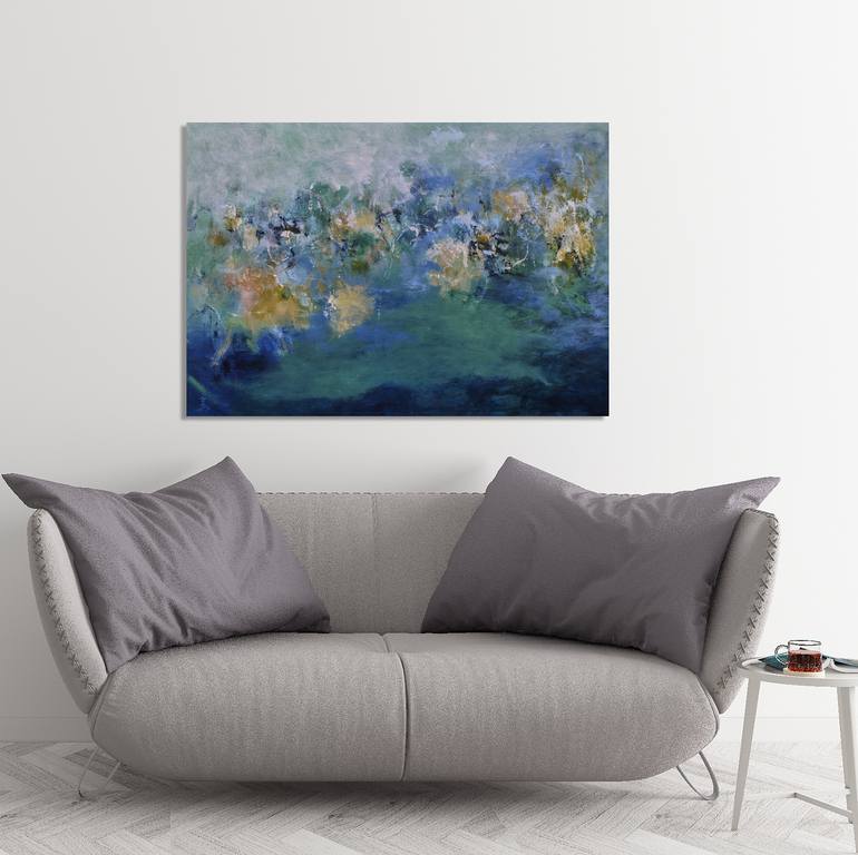 Original Abstract Expressionism Abstract Painting by Misako Chida