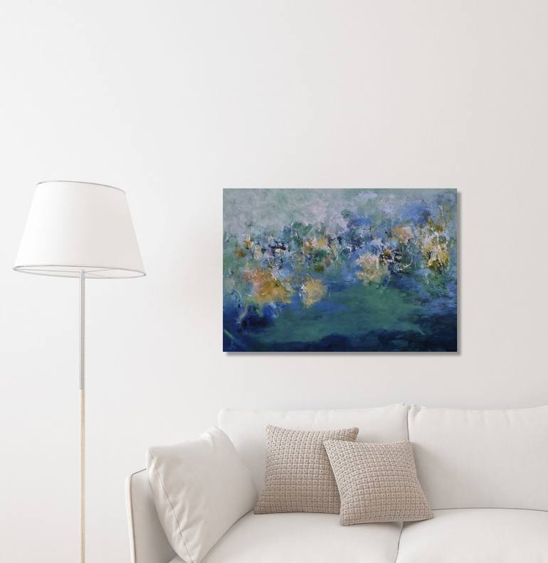 Original Abstract Expressionism Abstract Painting by Misako Chida