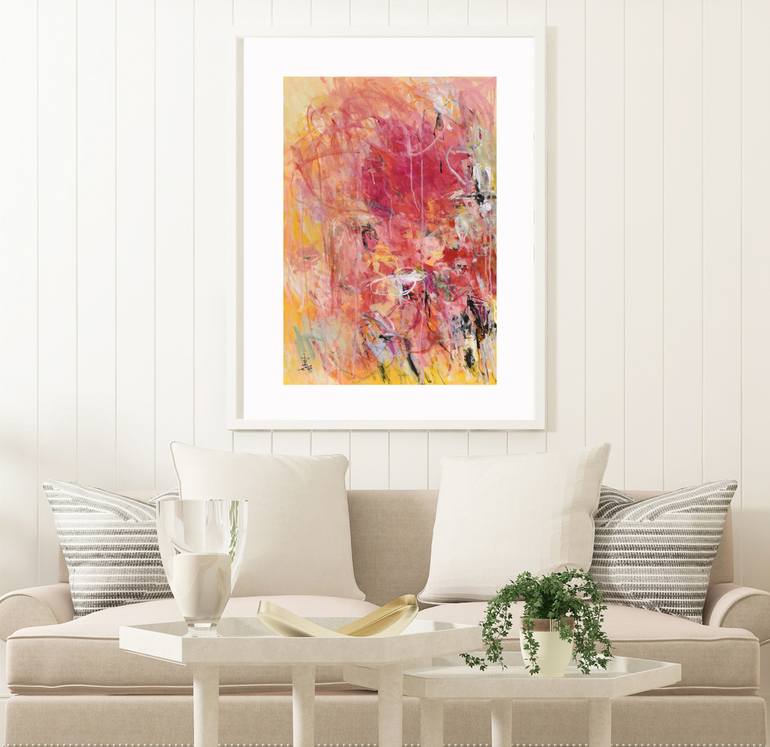 Original Abstract Expressionism Abstract Painting by Misako Chida