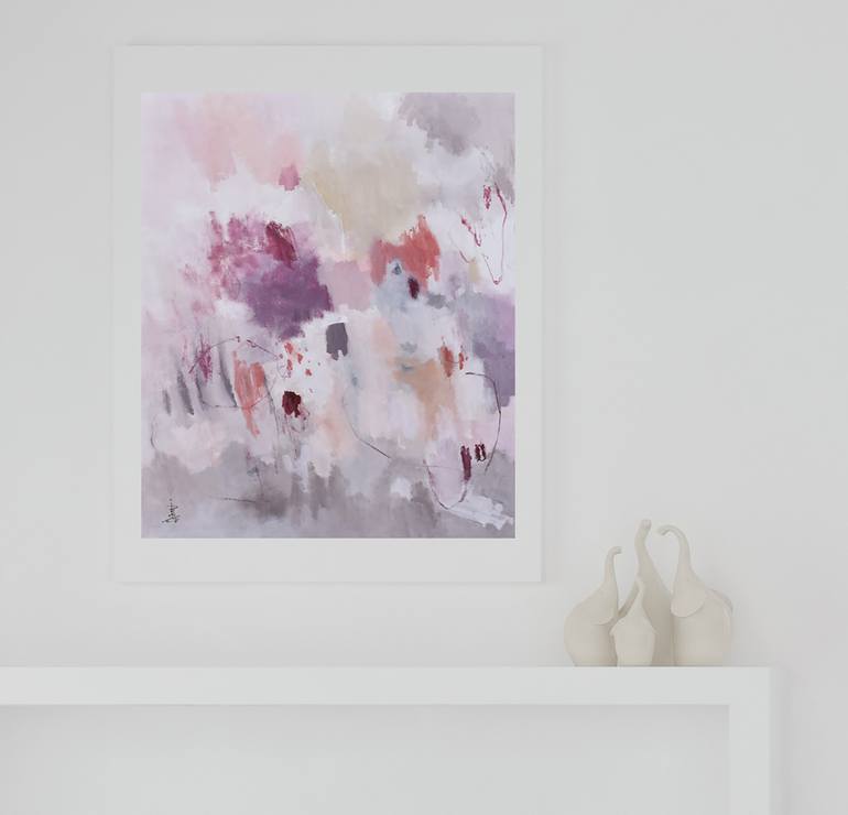 Original Abstract Expressionism Abstract Painting by Misako Chida