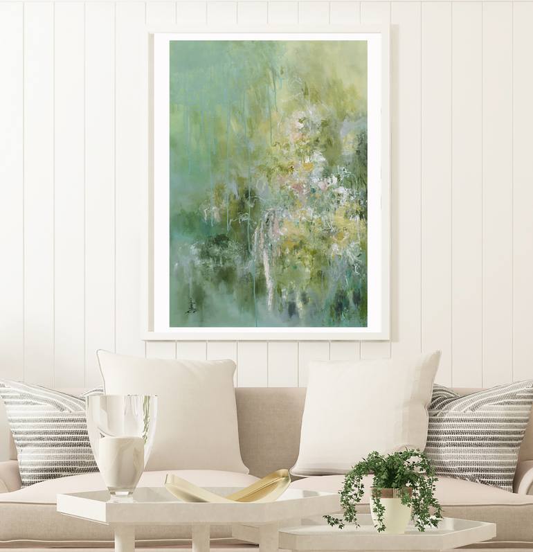 Original Abstract Expressionism Abstract Painting by Misako Chida