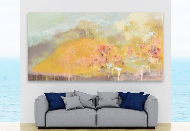 Original Abstract Expressionism Abstract Painting by Misako Chida