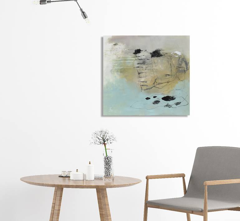 Original Abstract Expressionism Abstract Painting by Misako Chida