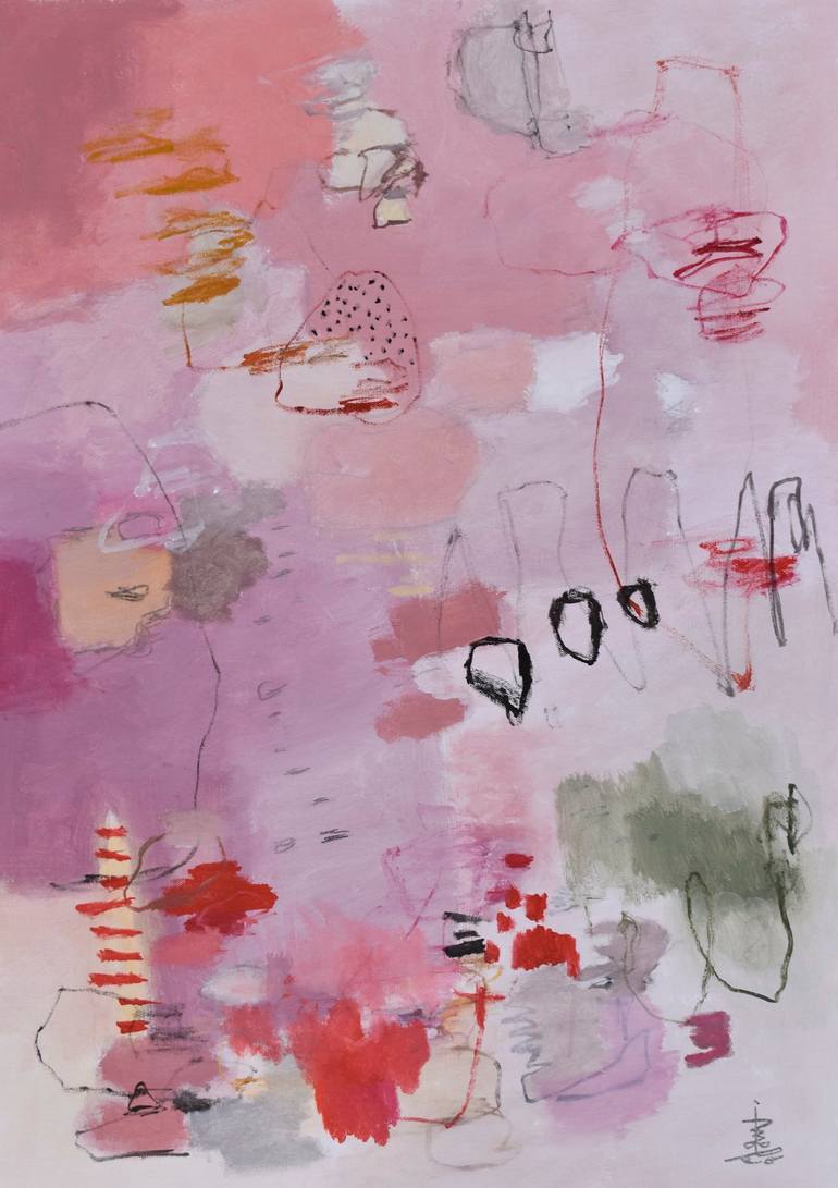 Hollywood boulevard Painting by Davide Piubeni | Saatchi Art