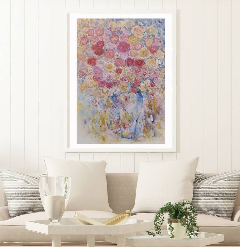 Original Abstract Expressionism Abstract Painting by Misako Chida