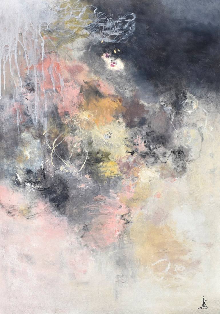 Soft Embrace Painting by Misako Chida | Saatchi Art United Arab