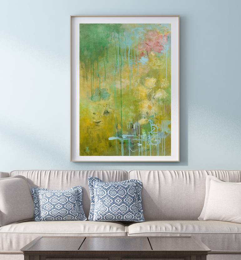Original Abstract Expressionism Abstract Painting by Misako Chida