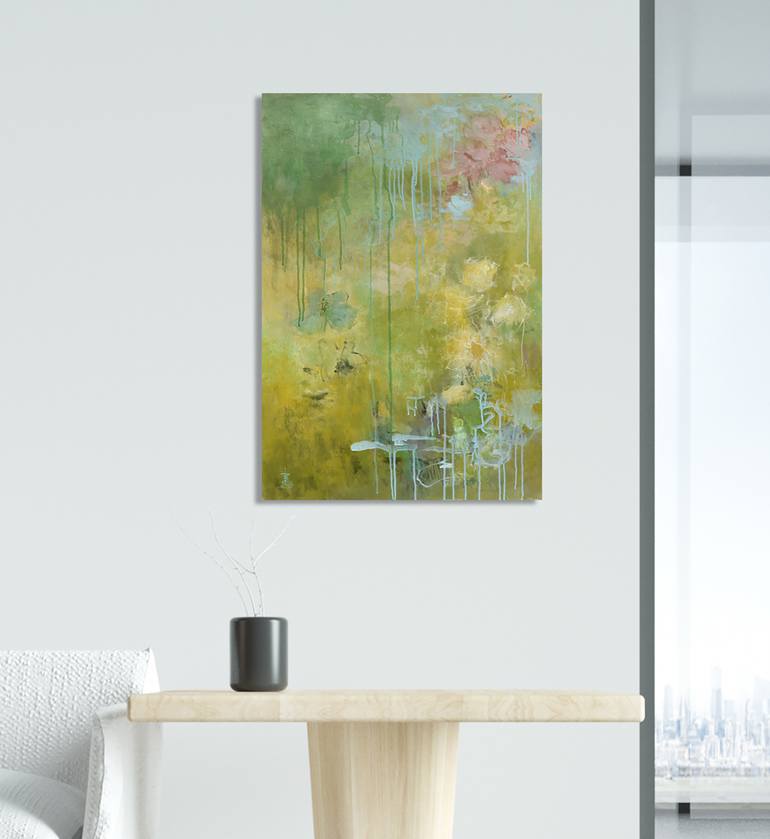 Original Abstract Expressionism Abstract Painting by Misako Chida