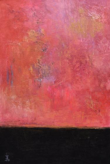 Original Abstract Expressionism Abstract Painting by Misako Chida
