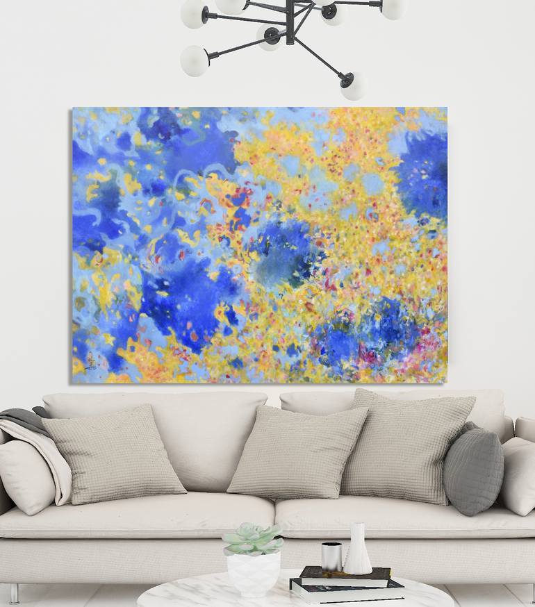 Original Abstract Expressionism Abstract Painting by Misako Chida