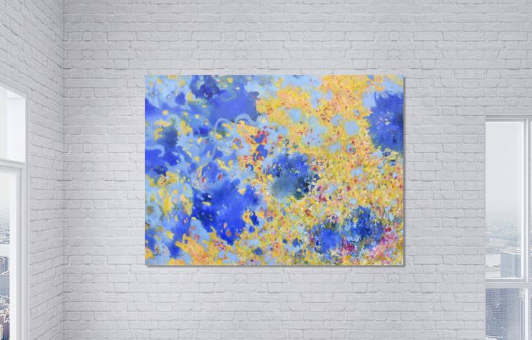 Original Abstract Expressionism Abstract Painting by Misako Chida