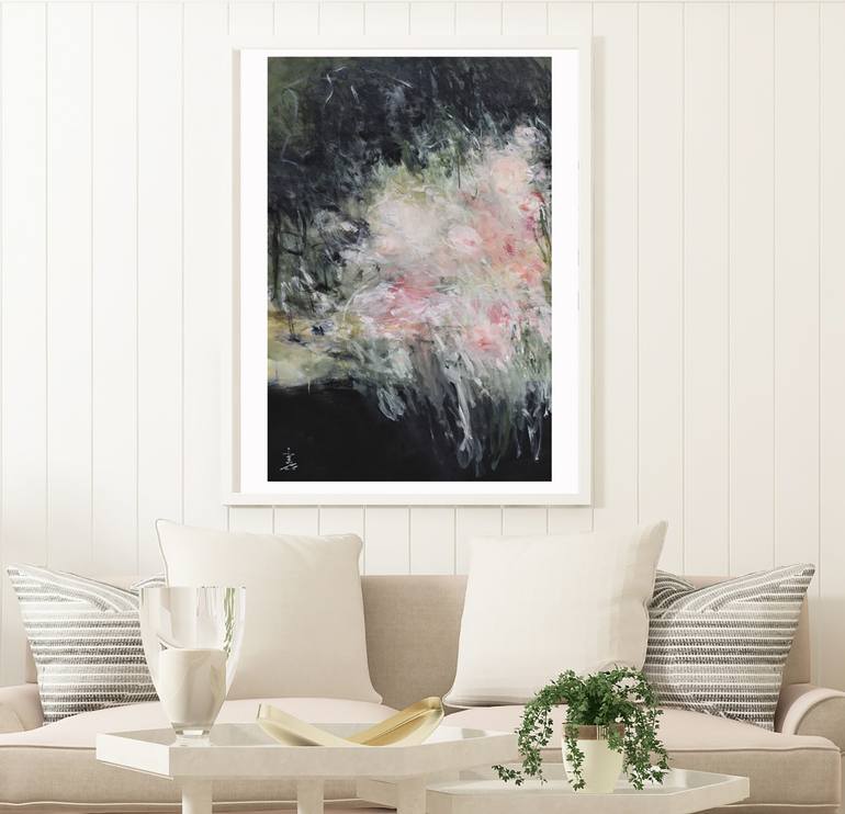 Original Abstract Expressionism Abstract Painting by Misako Chida