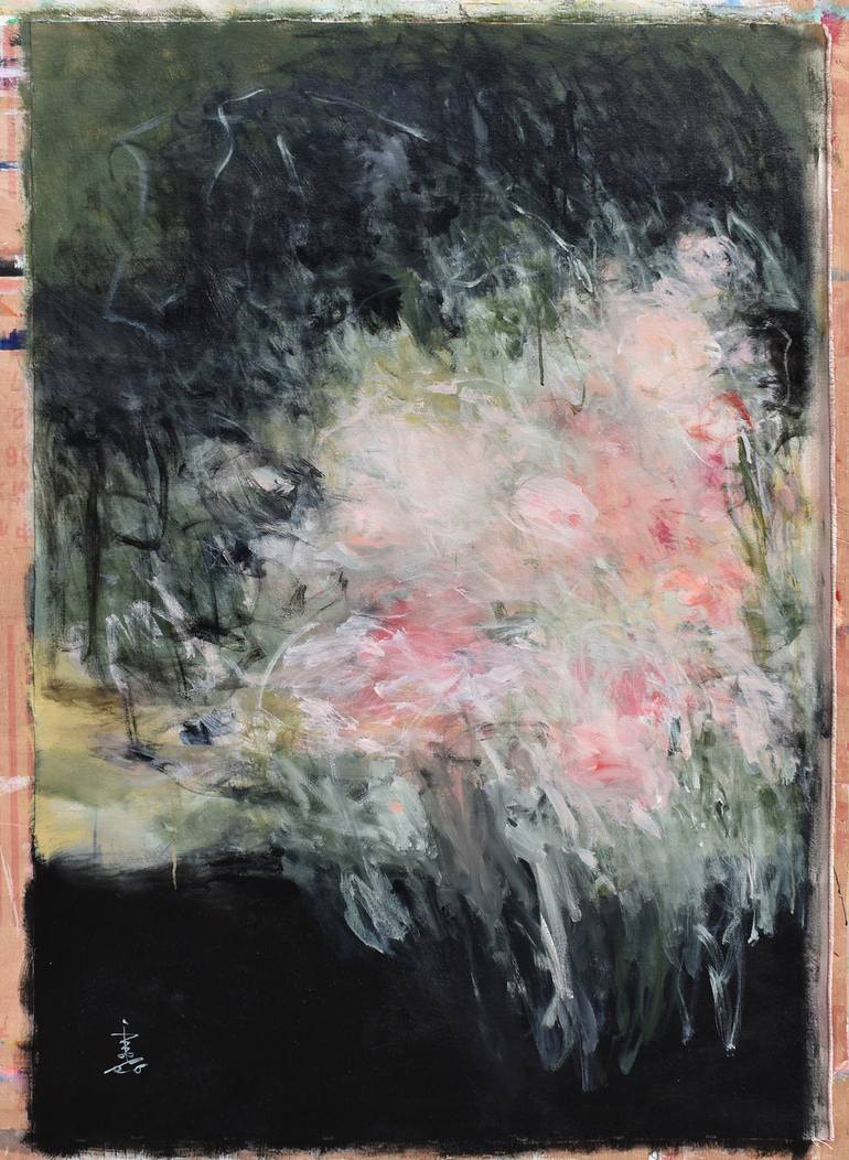 Original Abstract Expressionism Abstract Painting by Misako Chida