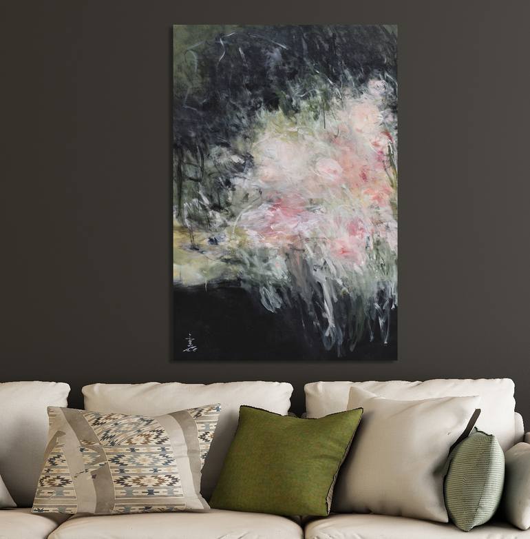 Original Abstract Expressionism Abstract Painting by Misako Chida
