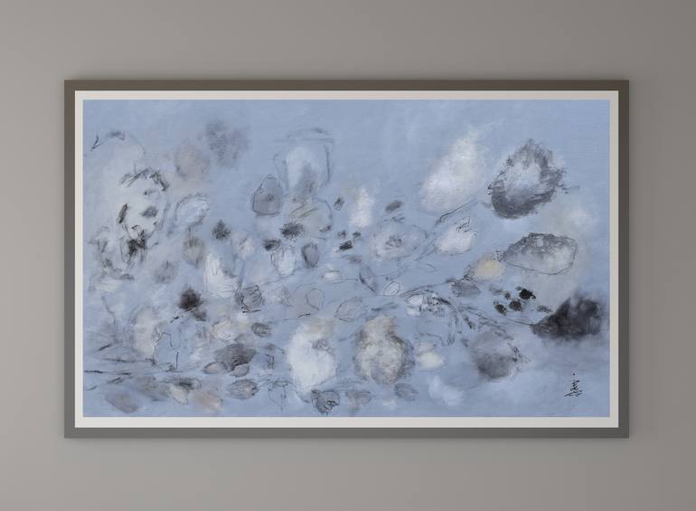 Original Abstract Expressionism Abstract Painting by Misako Chida