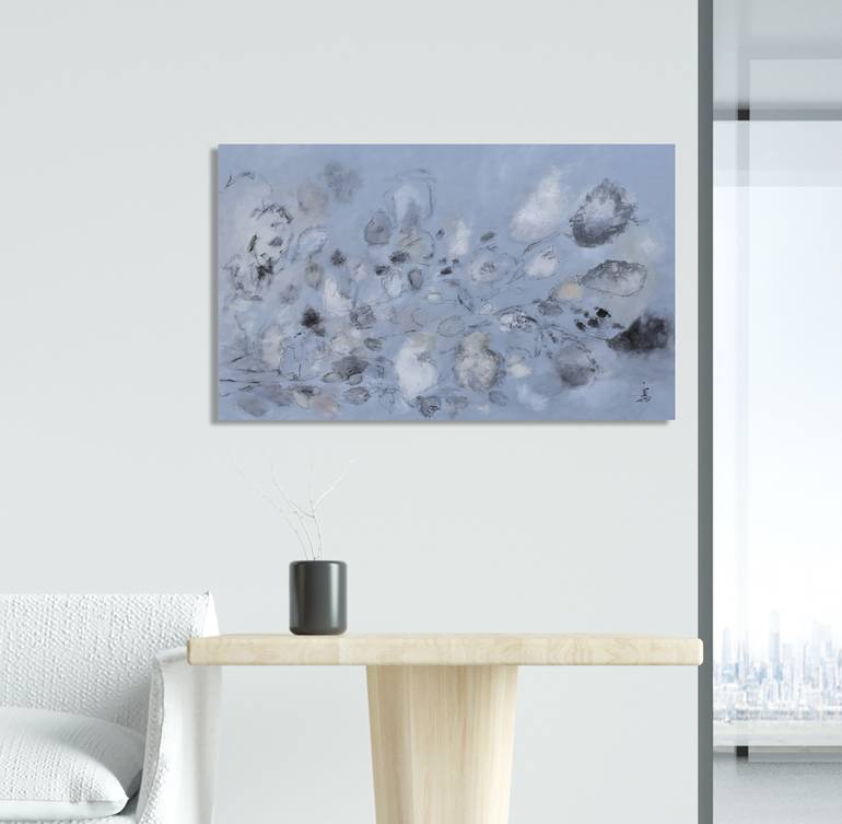 Original Abstract Expressionism Abstract Painting by Misako Chida