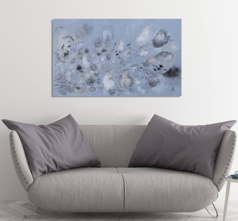 Original Abstract Expressionism Abstract Painting by Misako Chida