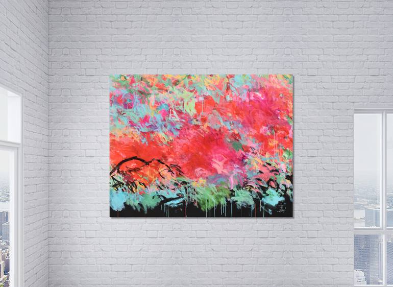 Original Abstract Expressionism Abstract Painting by Misako Chida