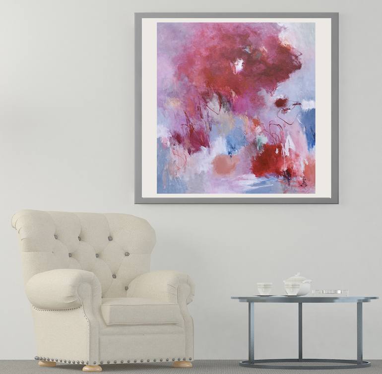 Original Abstract Expressionism Abstract Painting by Misako Chida