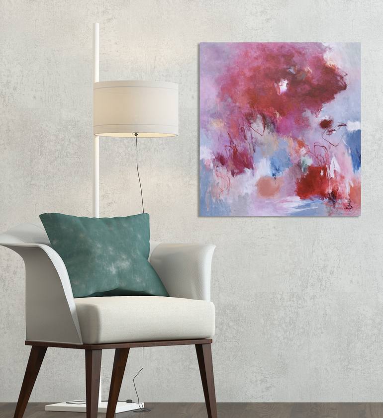 Original Abstract Expressionism Abstract Painting by Misako Chida