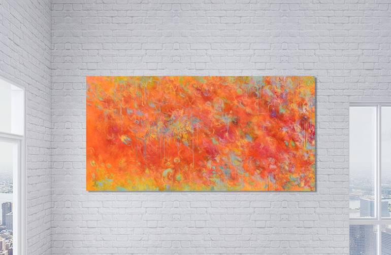 Original Abstract Expressionism Abstract Painting by Misako Chida