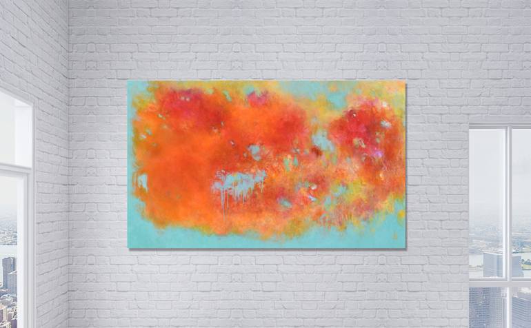 Original Abstract Expressionism Abstract Painting by Misako Chida