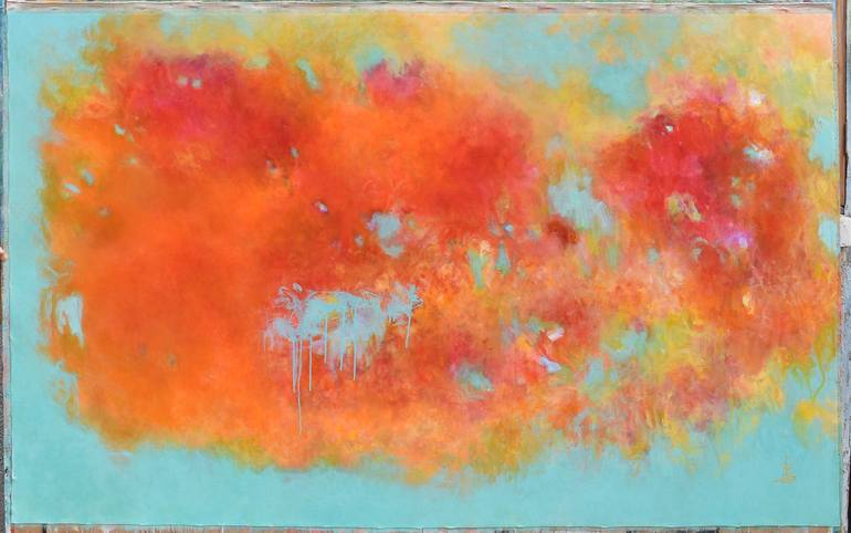 Original Abstract Expressionism Abstract Painting by Misako Chida