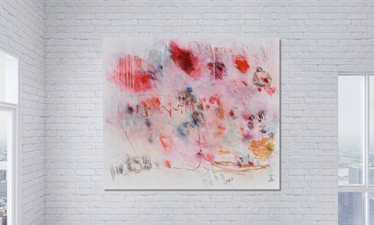 Original Abstract Expressionism Abstract Painting by Misako Chida