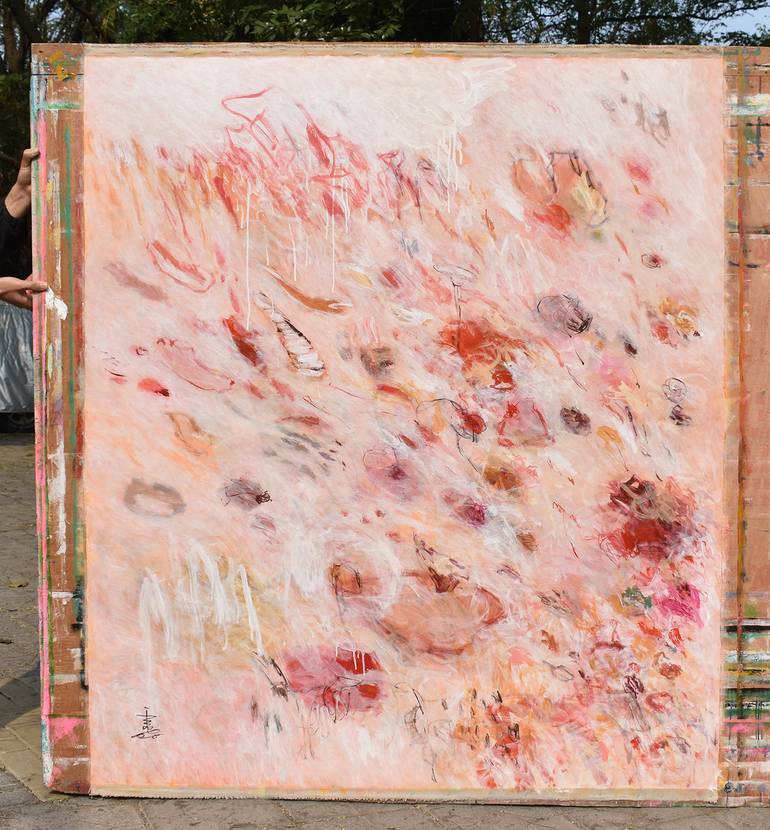Original Abstract Expressionism Abstract Painting by Misako Chida