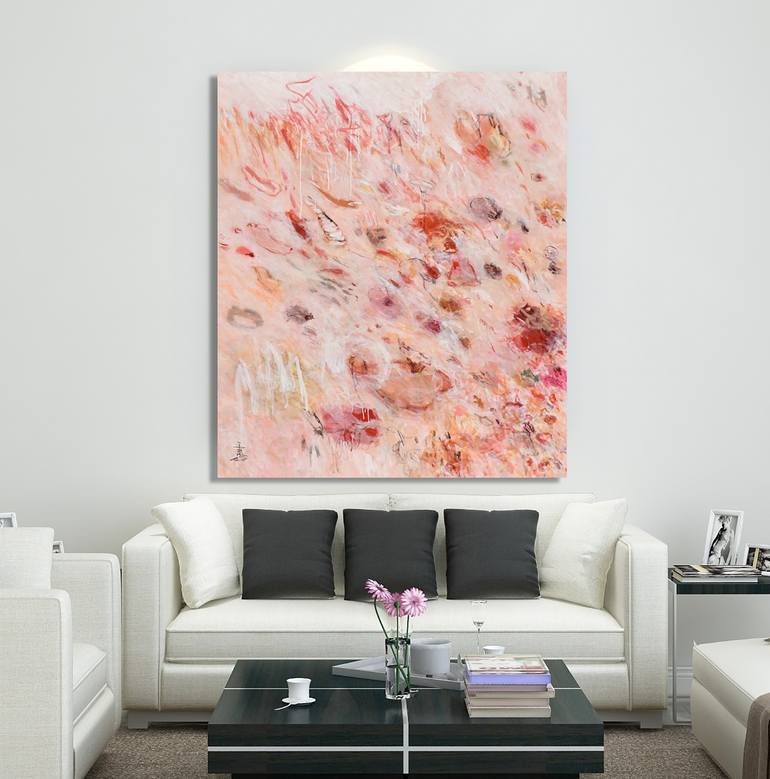 Original Abstract Expressionism Abstract Painting by Misako Chida