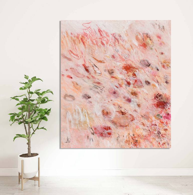 Original Abstract Expressionism Abstract Painting by Misako Chida